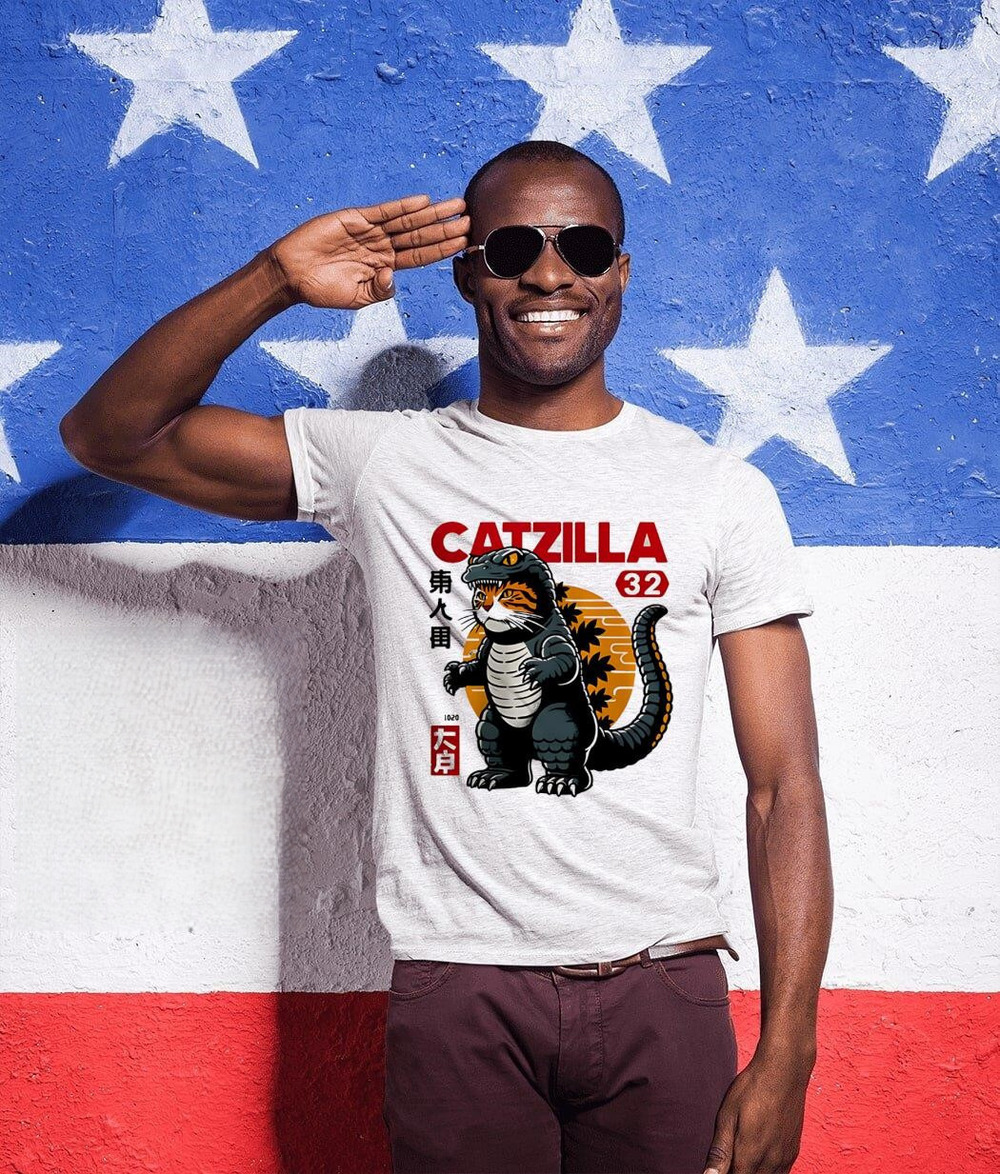 Catzilla Japanese Design Shirt